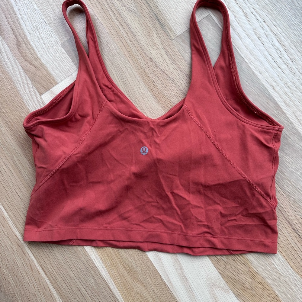 EUC lululemon Align™ Tank Top, Size 12, Orange/Red